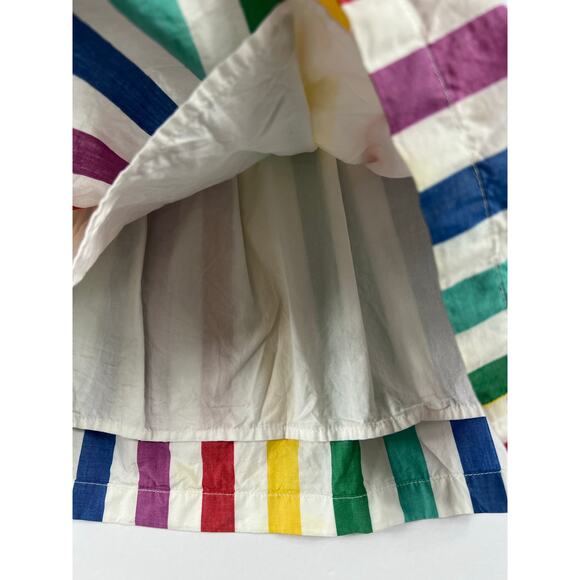Hanna Andersson Rainbow Striped Pinafore Dress 3T 90cm - Picture 5 of 7